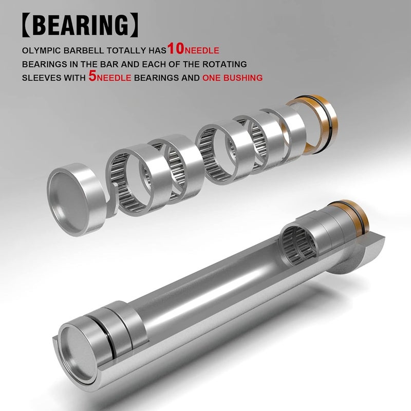 Elevens Curl Bar Olympic Barbell EZ Bar 330LB/700LB/1000LB/1500LB for Biceps Curl, Squat, Weightlifting - Image 4